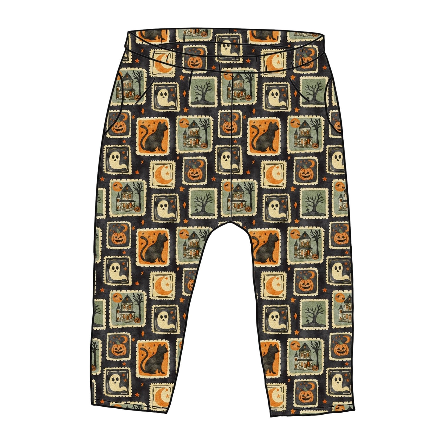 Halloween Stamps Toddler & Child Pocket Trousers
