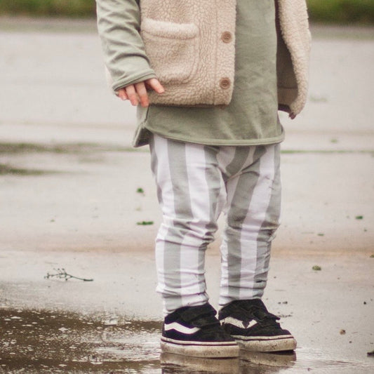 Sage Stripes Leggings 12-18m