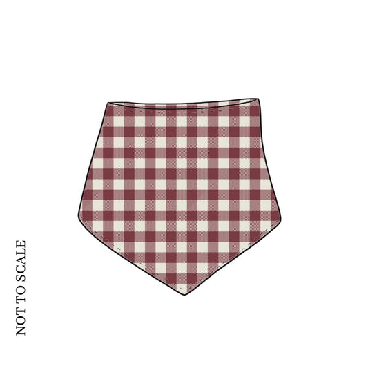 Berry Gingham Dribble Bib