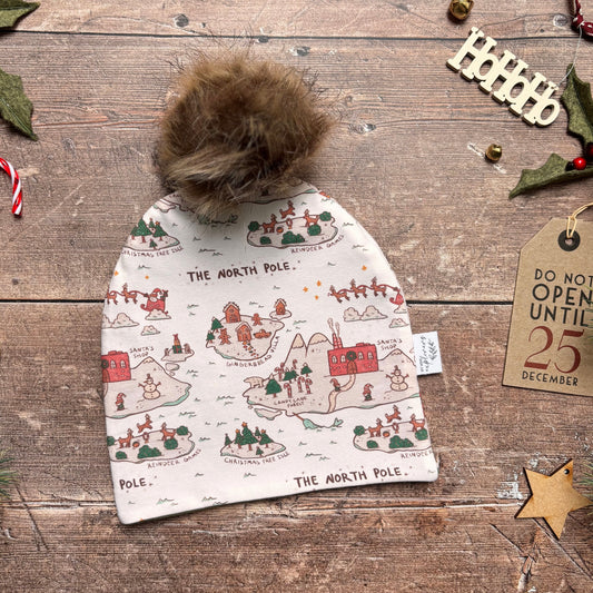 North Pole Child & Baby Bobble Hat