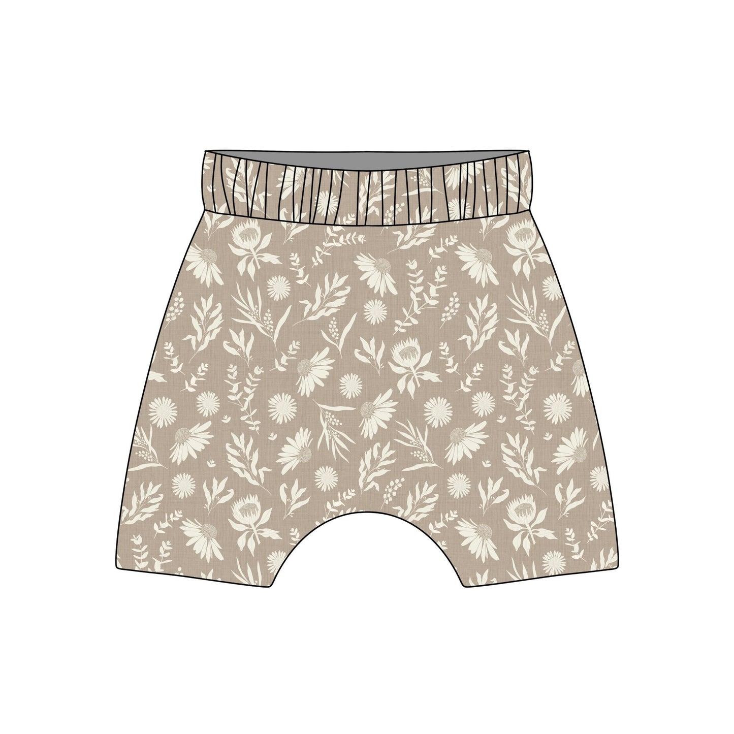 Linen Meadow Child & Baby Shorts - Rolled or Hemmed