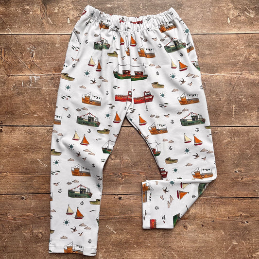 Perfectly Imperfect Fishing Boats Toddler & Child Pocket Trousers 1-2 years