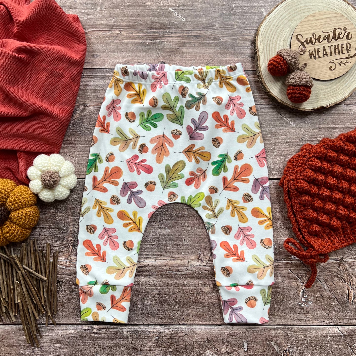 Watercolour Leaves Harems 3-6m