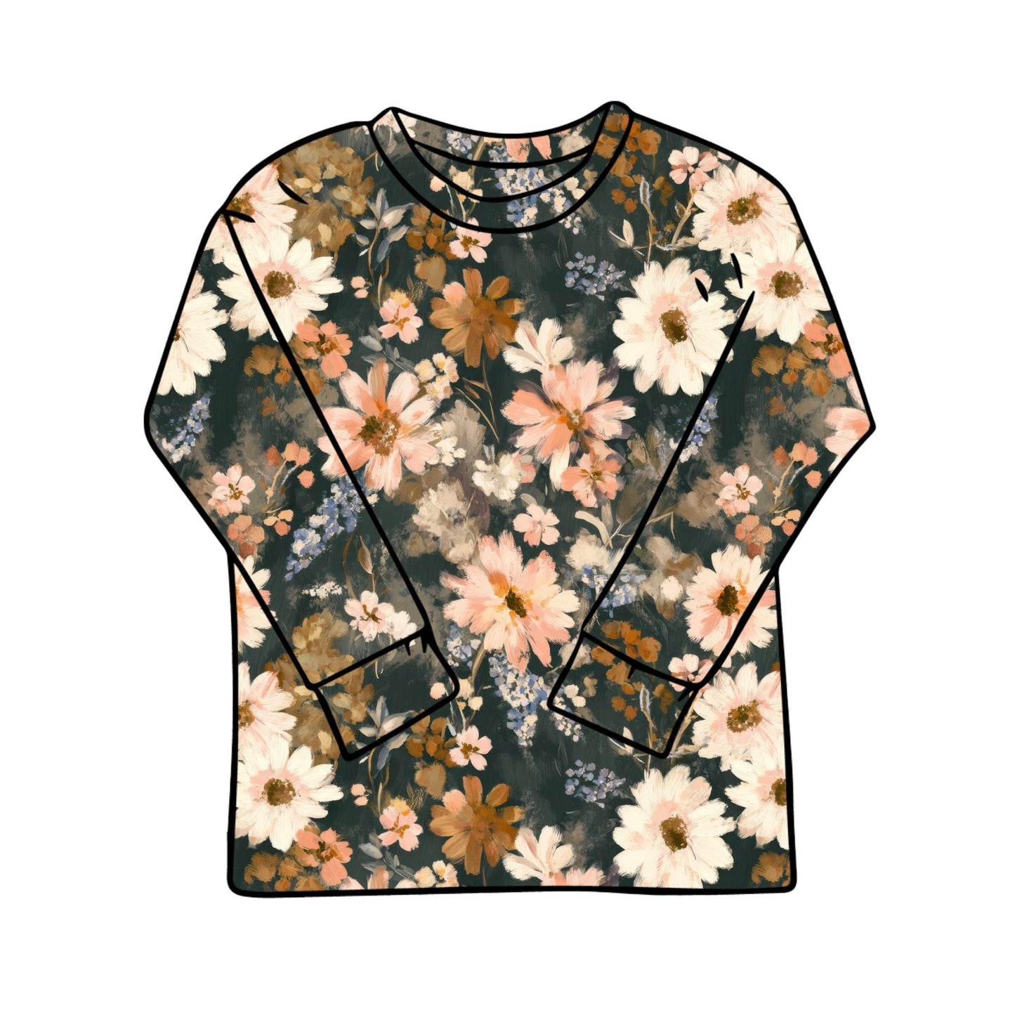 Fall Floral Child & Baby T-Shirt - Short or Long Sleeve