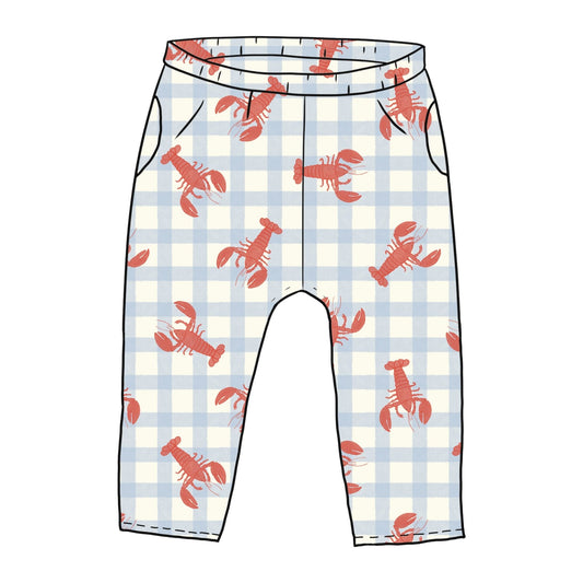 Gingham Lobster Toddler & Child Pocket Trousers