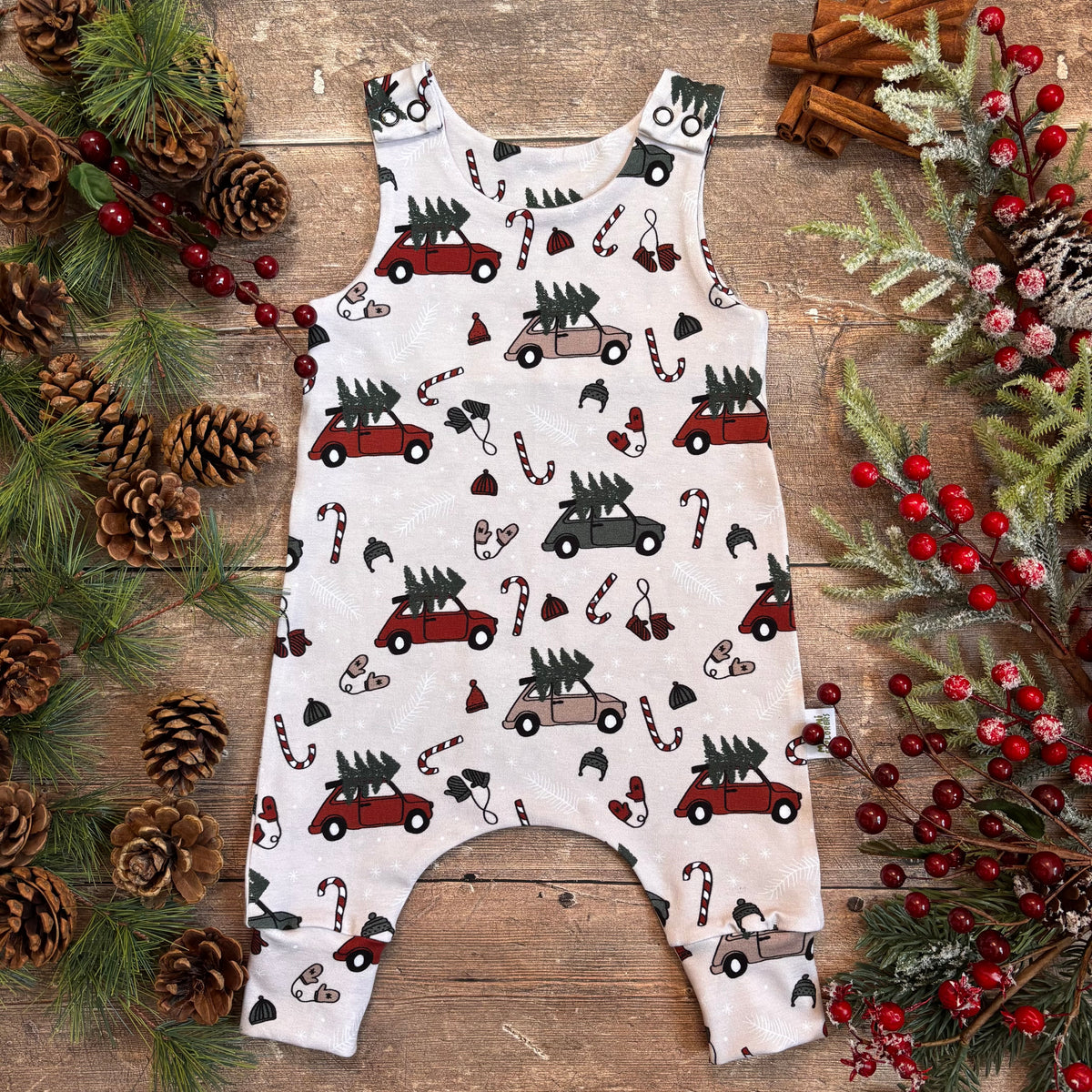Picking the Tree Child & Baby Full Length Romper