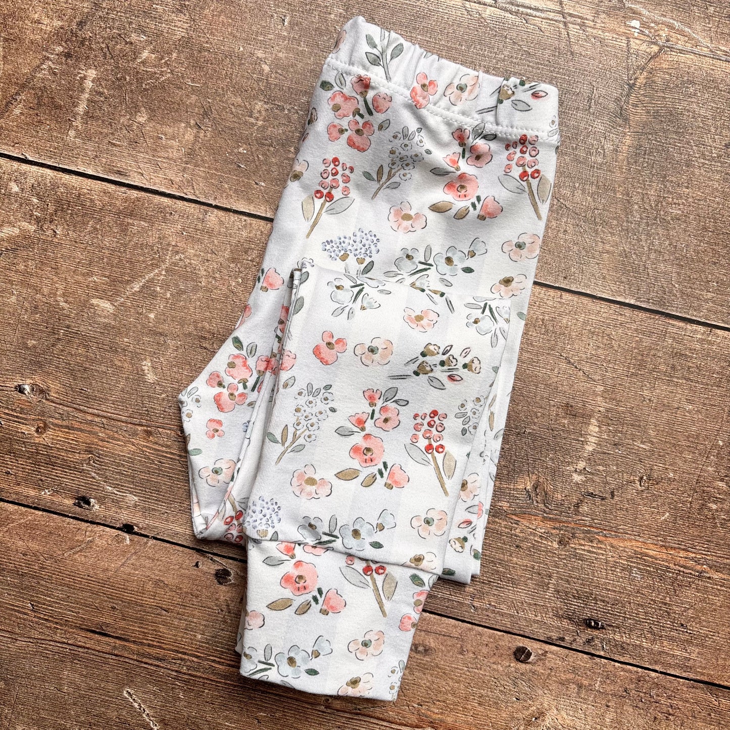 Floral Stripes Leggings 2-3 years