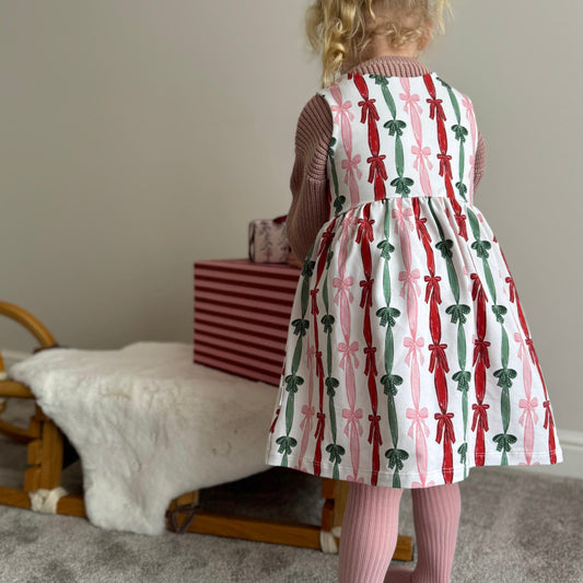 Ribbons & Bows Child & Baby Pinafore Dress