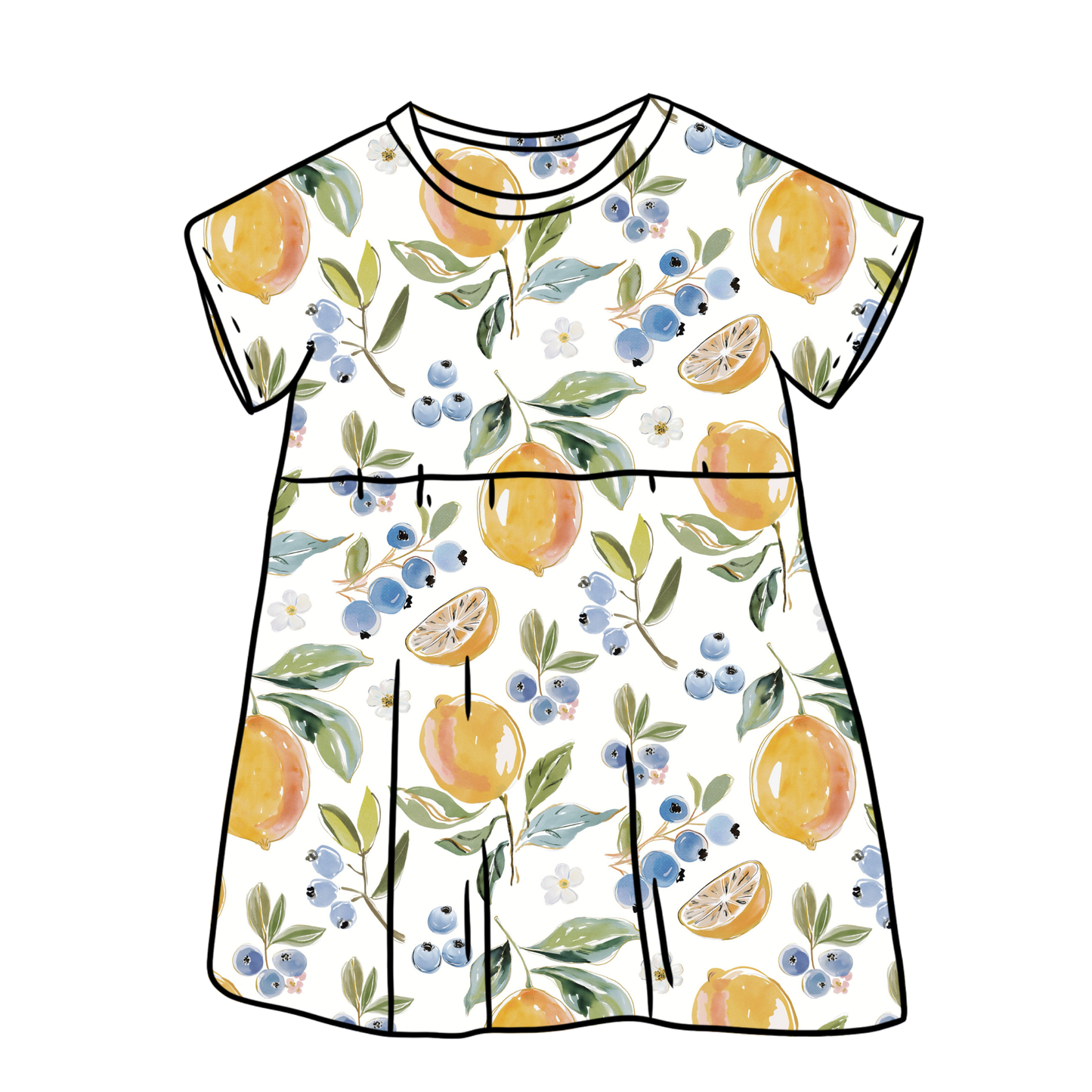 Fresh Lemons Child & Baby Sleeved Dress - 3 options