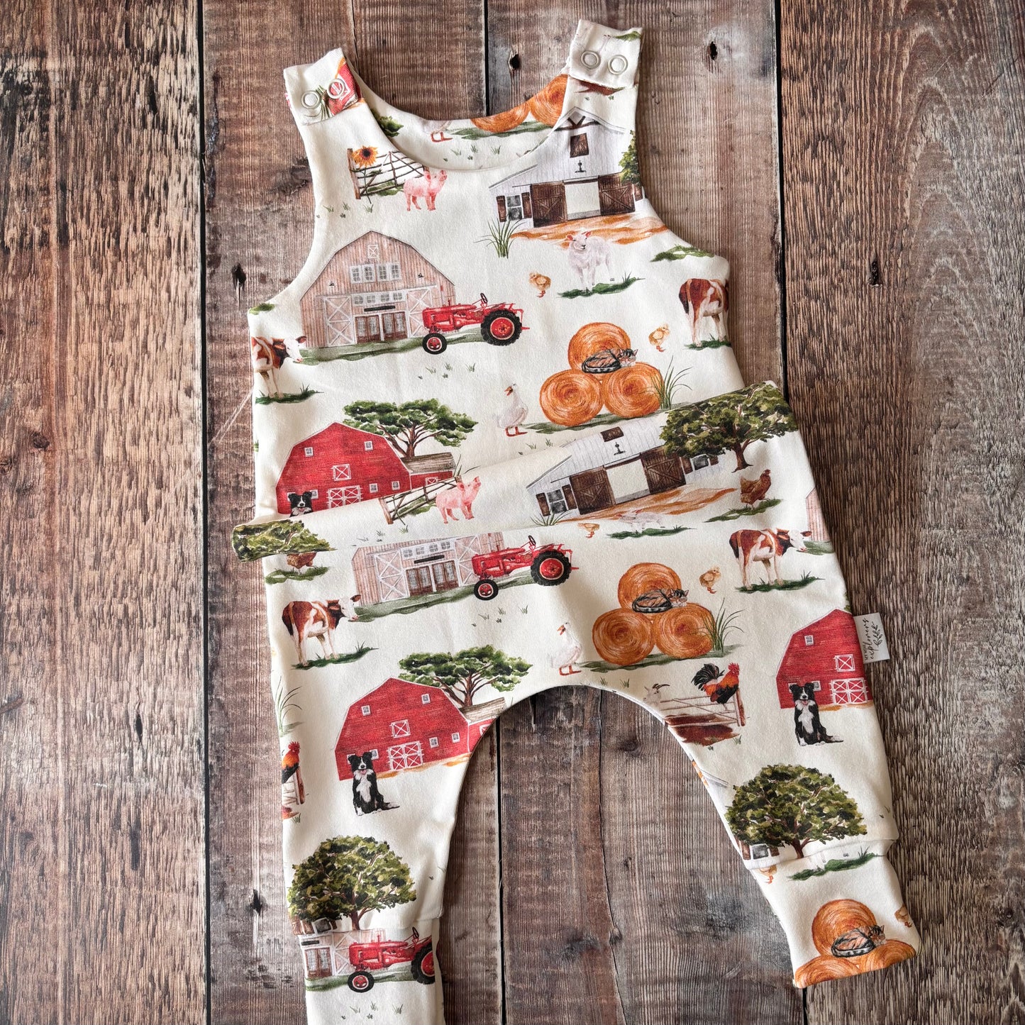 Farm Life Romper 6-9m