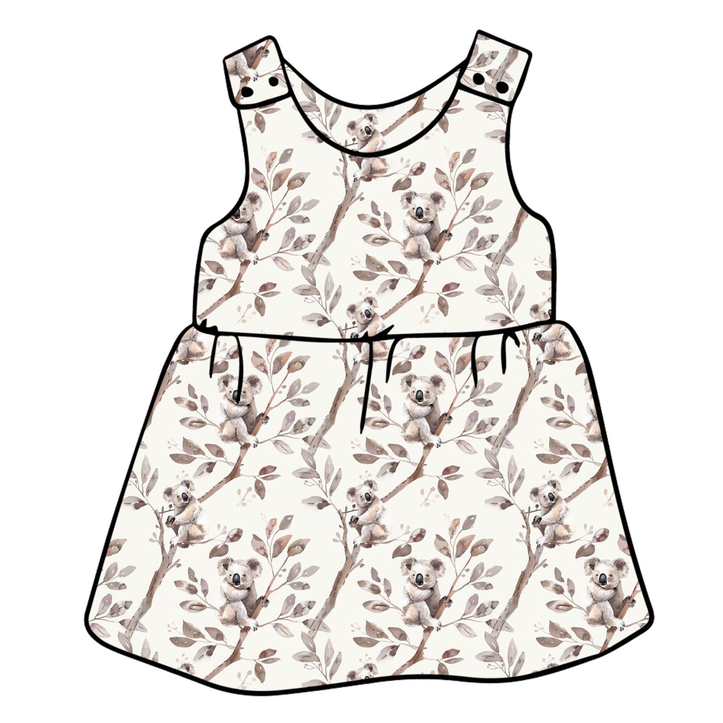 Koalas Pinafore Dress