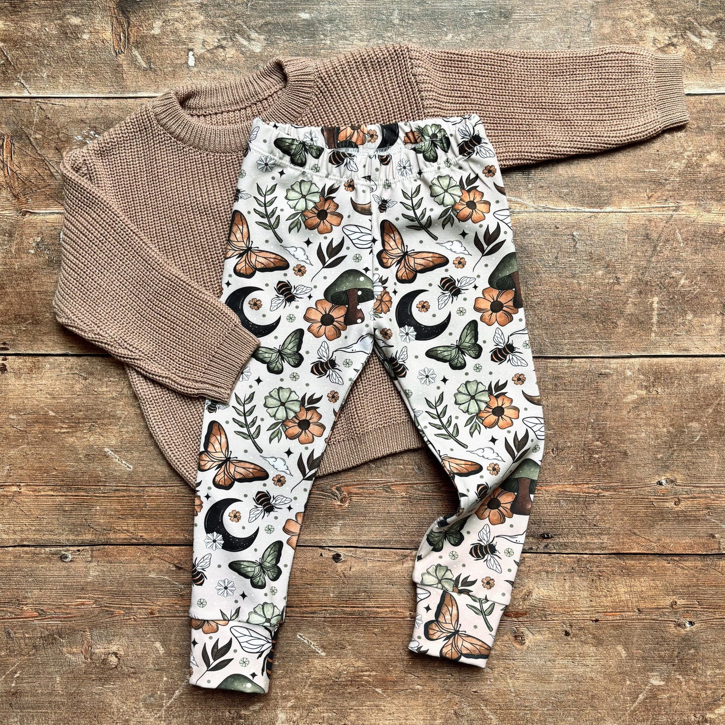 Fall Bees Leggings 12-18m