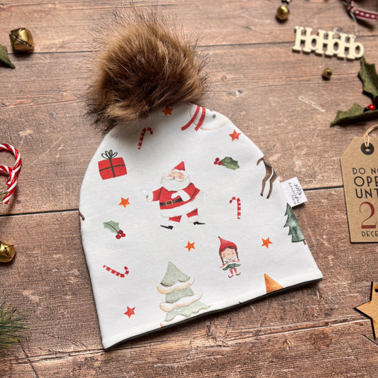 Christmas Time Child & Baby Bobble Hat