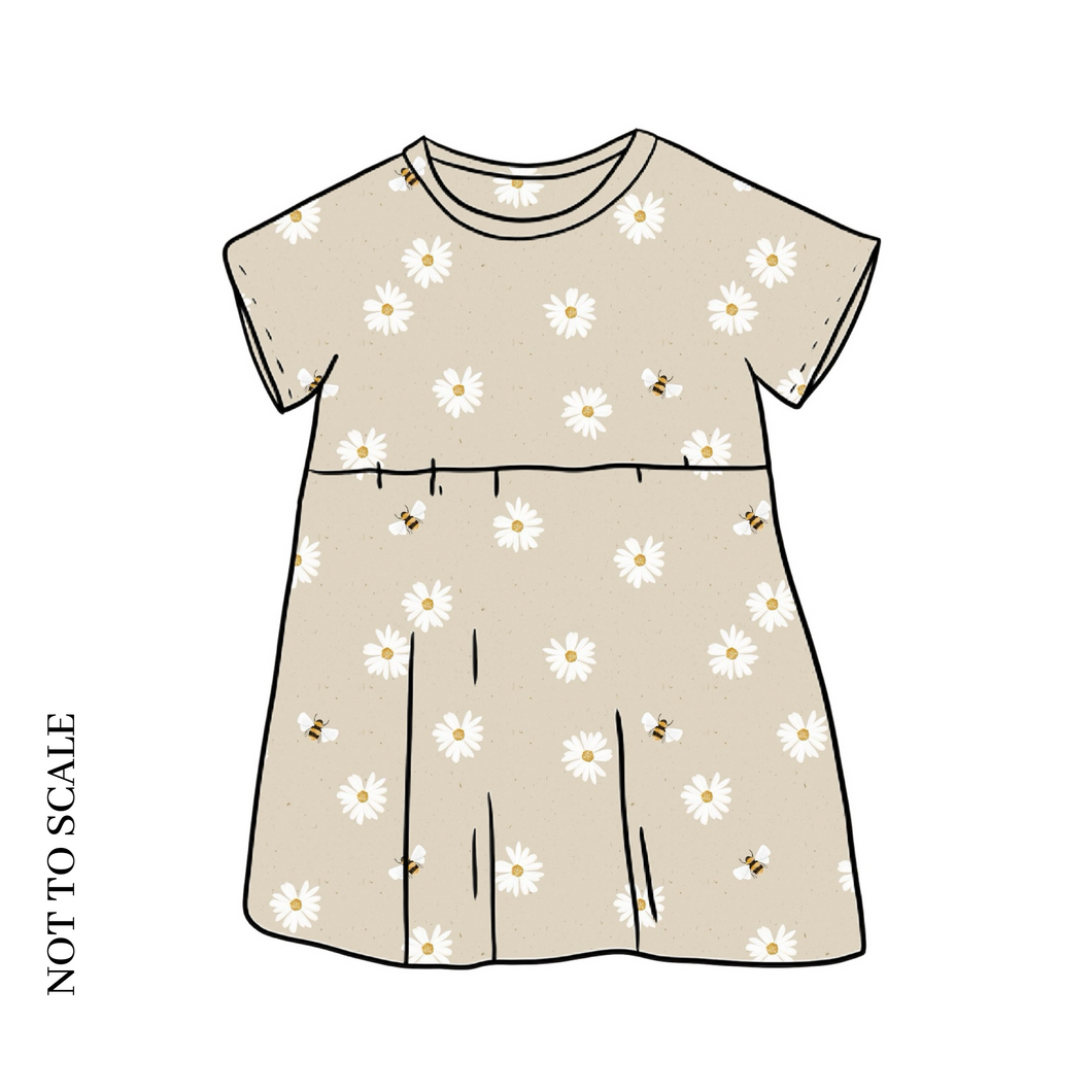 Daisies & Bees T-Shirt Dress