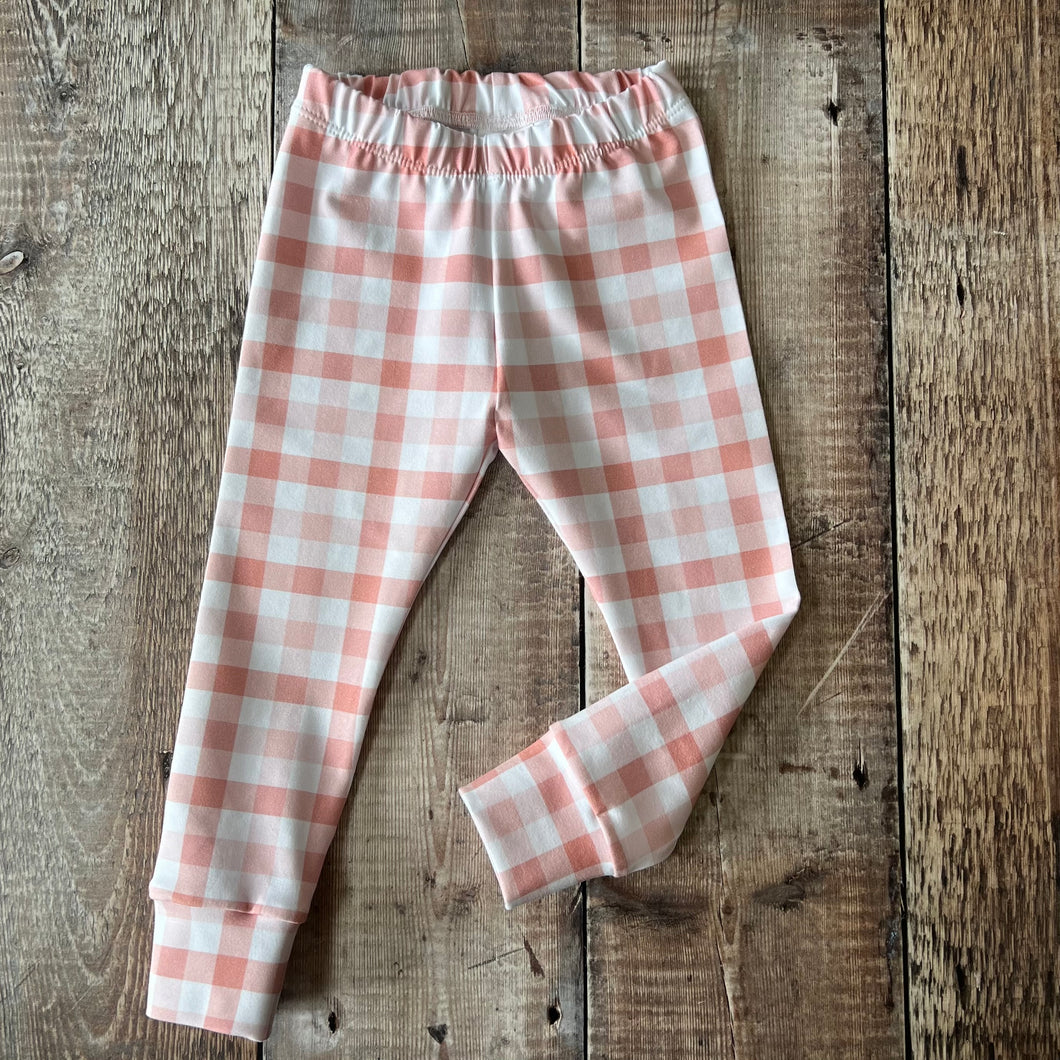 Pink Plaid Leggings 18-24m