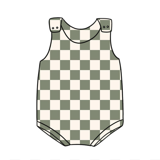 Chequerboard Child & Baby Bloomer Romper