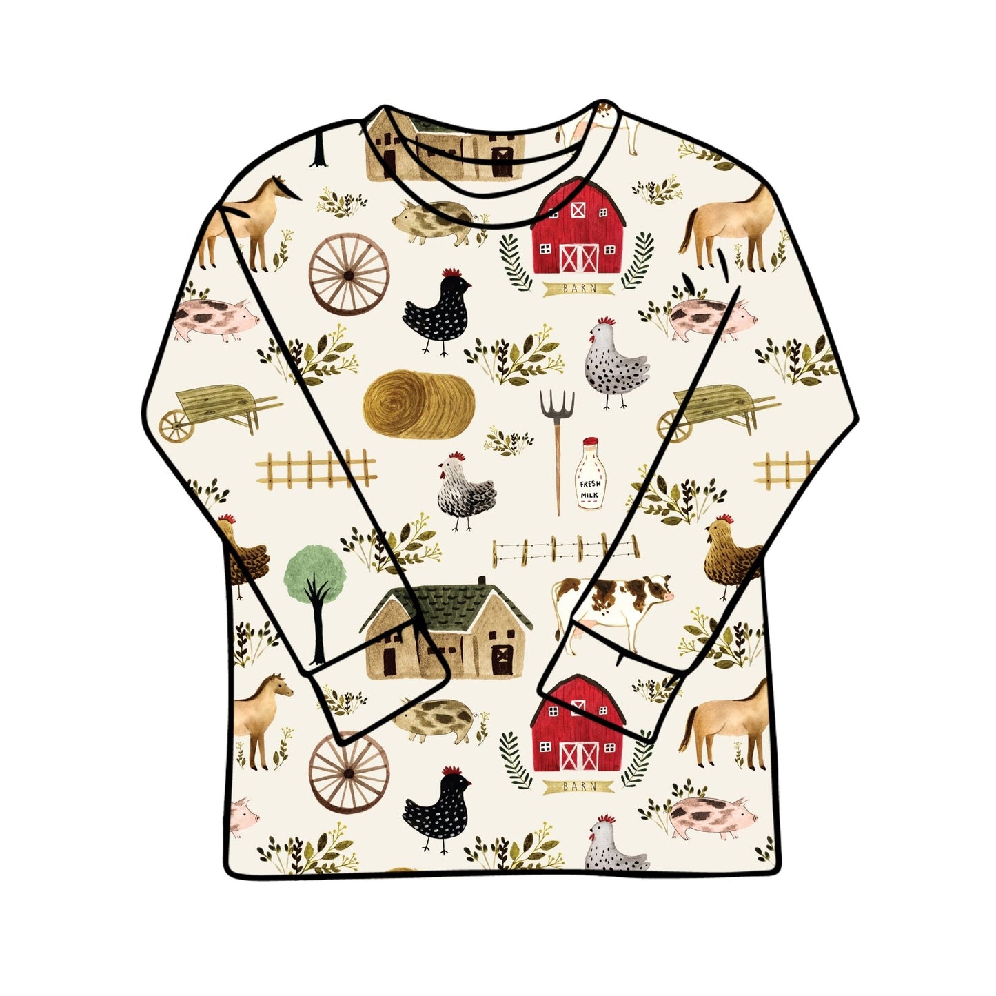 Farming Child & Baby T-Shirt - Short or Long Sleeve