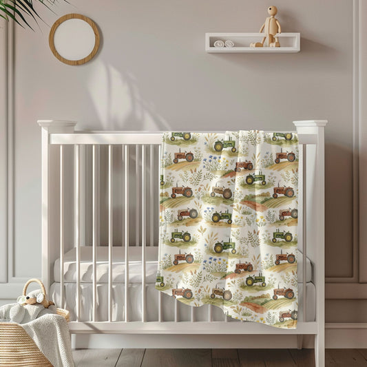 Harvest Fields Toddler & Child Sherpa Blanket