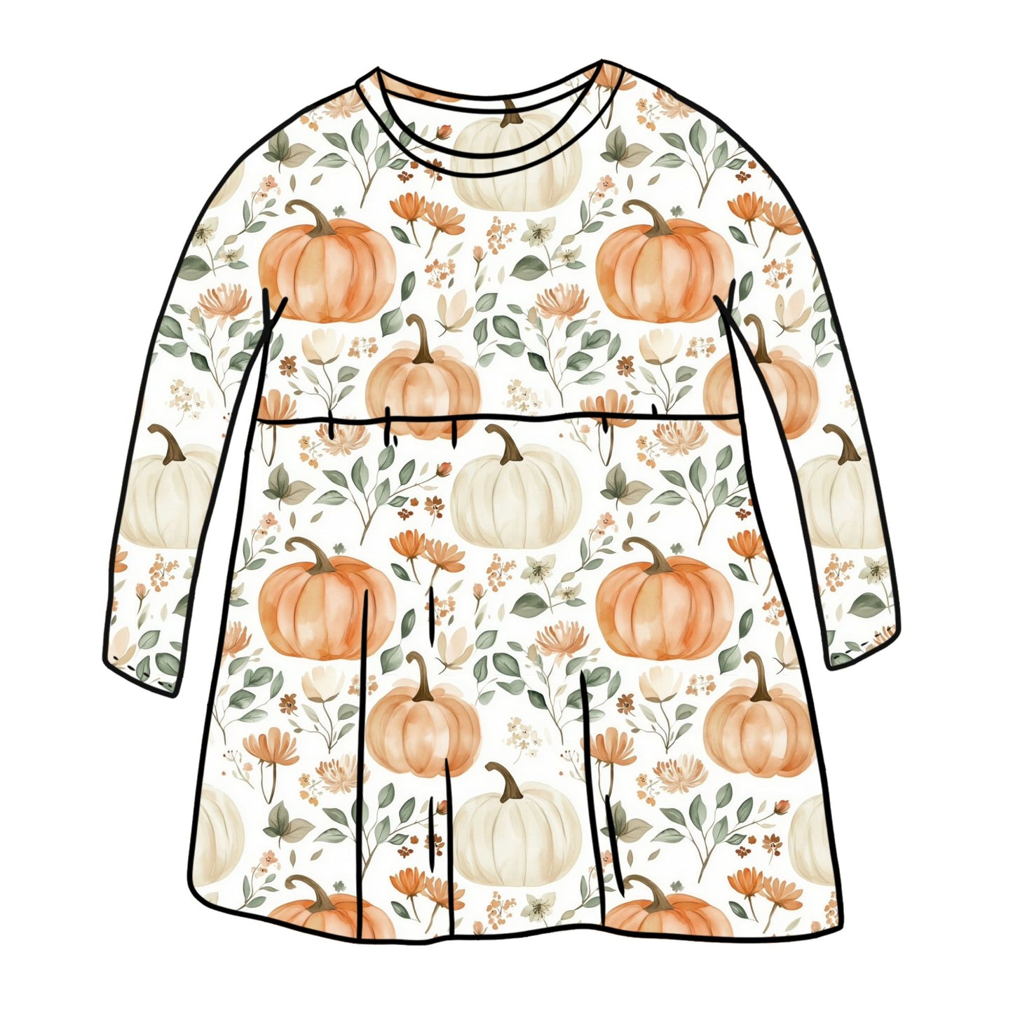 Pumpkin Patch Child & Baby Sleeved Dress - 3 options