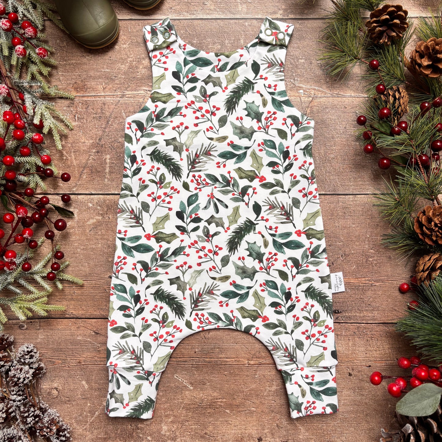 Winter Berries Romper 3-6m