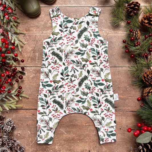 Winter Berries Romper 3-6m