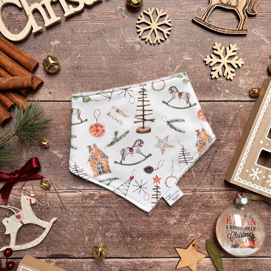 Scandi Christmas Child & Baby Dribble Bib