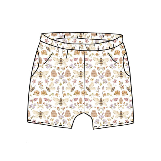 Honey Bee Toddler & Child Pocket Shorts