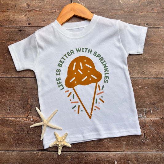 Life is Better with Ice Cream T-Shirt 1-2 years