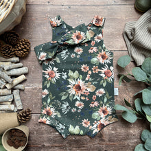 Load image into Gallery viewer, Sunflowers Bloomer Romper
