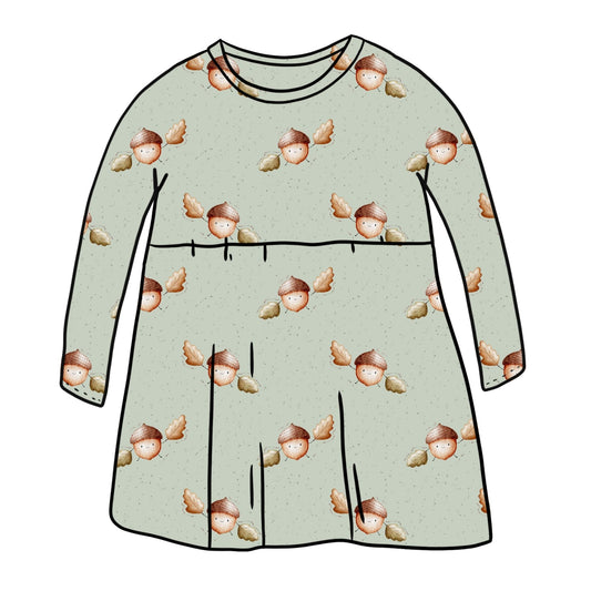 Happy Acorns Child & Baby Sleeved Dress - 3 options