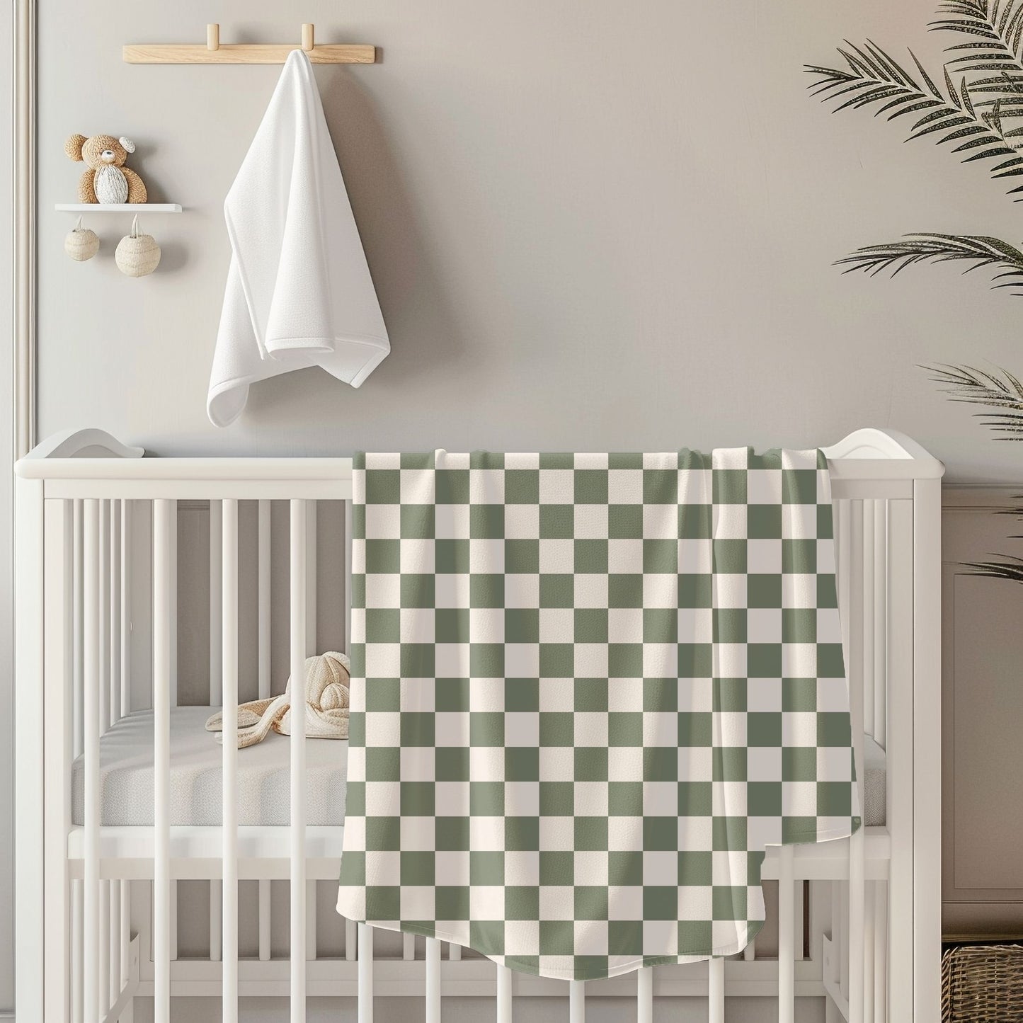 Chequerboard Toddler & Child Sherpa Blanket