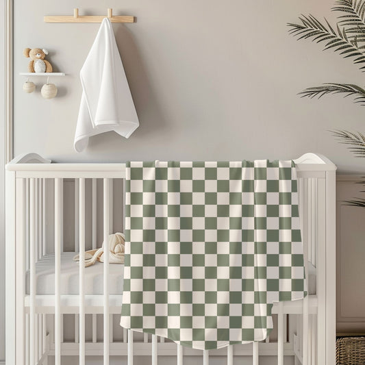 Chequerboard Toddler & Child Sherpa Blanket