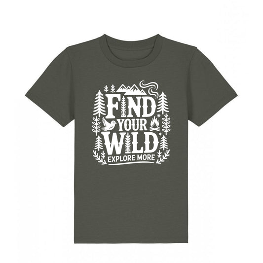 Find your Wild T-Shirt 5-6 years (khaki tee)