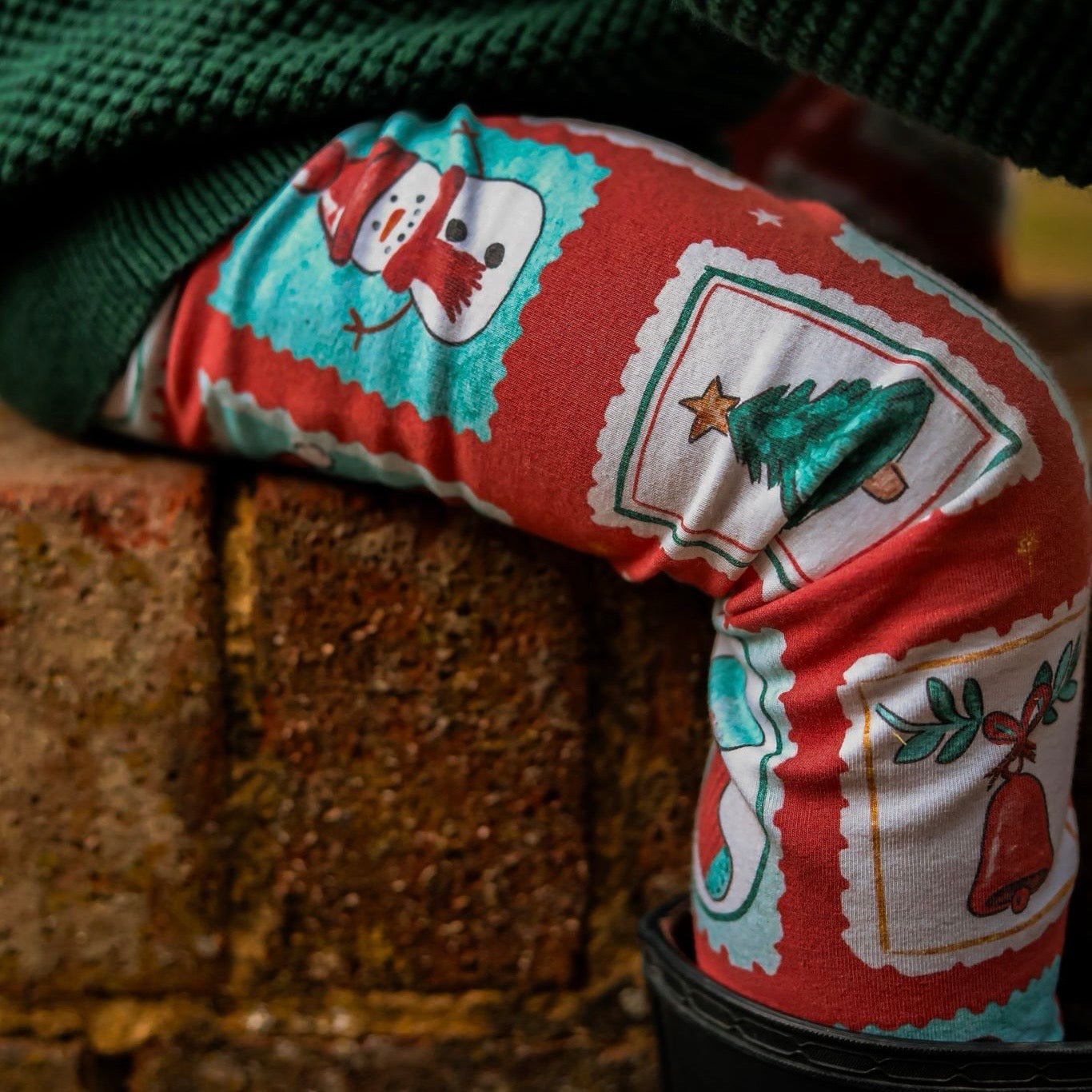 Christmas Stamps Child & Baby Leggings