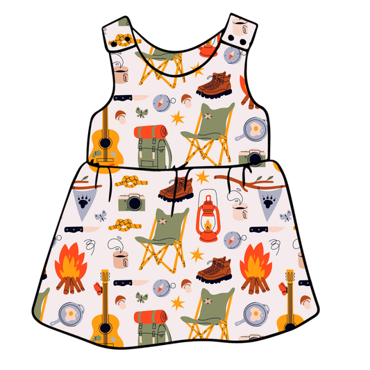 Camping Child & Baby Pinafore Dress