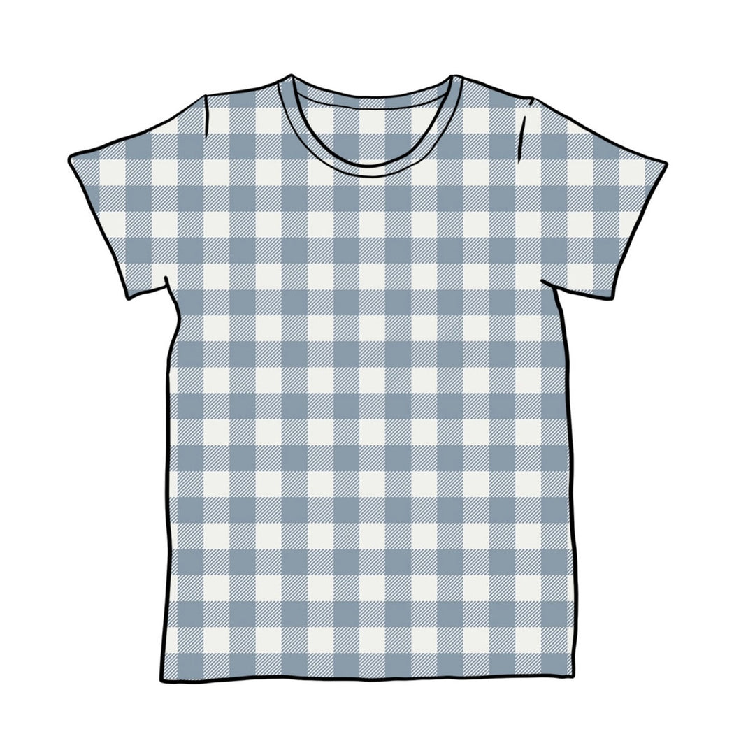 Denim Gingham T-Shirt