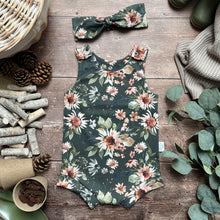 Load image into Gallery viewer, Sunflowers Bloomer Romper
