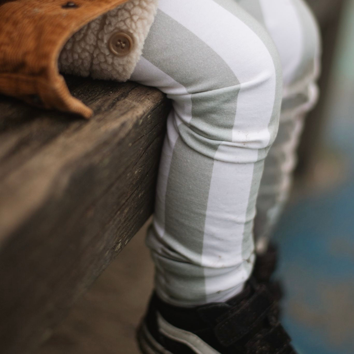 Sage Stripes Leggings 12-18m