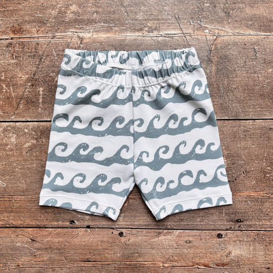 Ocean Waves Hemmed Shorts 12-18m