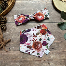 Load image into Gallery viewer, Vintage Roses Dribble Bib
