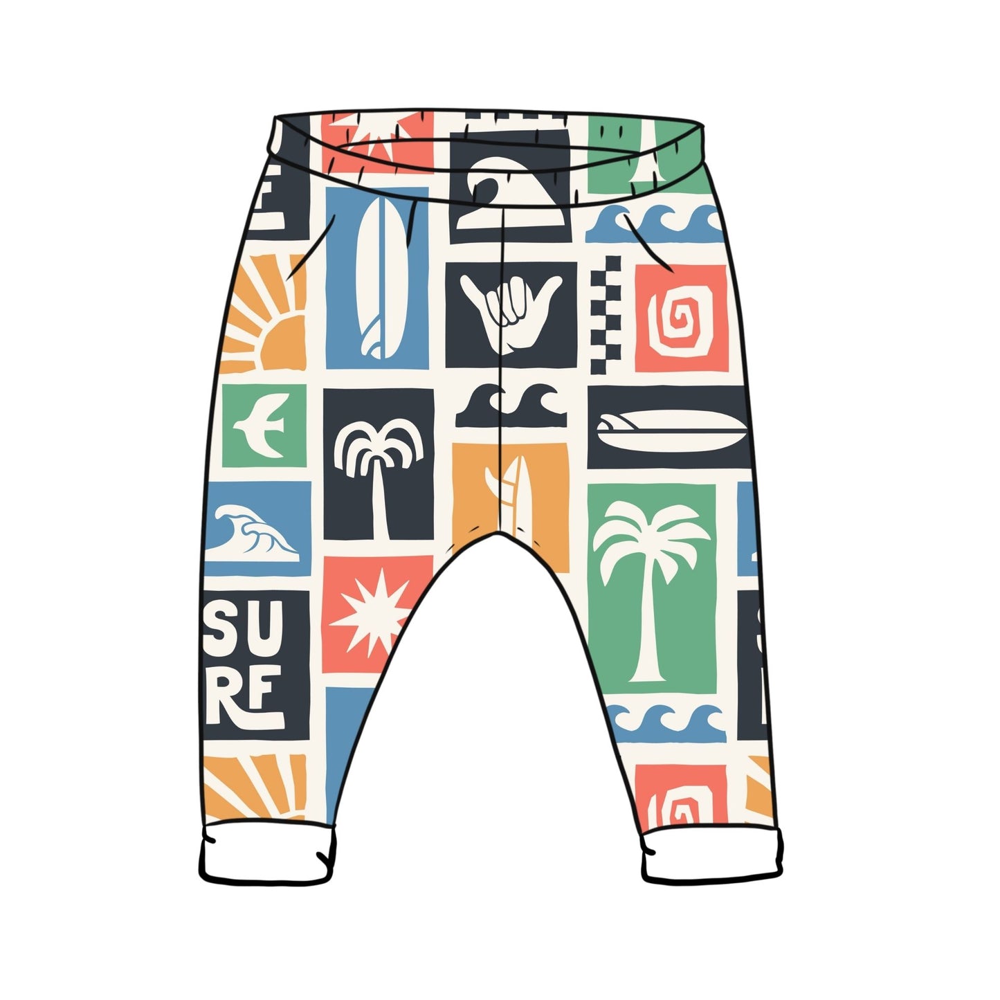 Surfing Toddler & Child Leggings