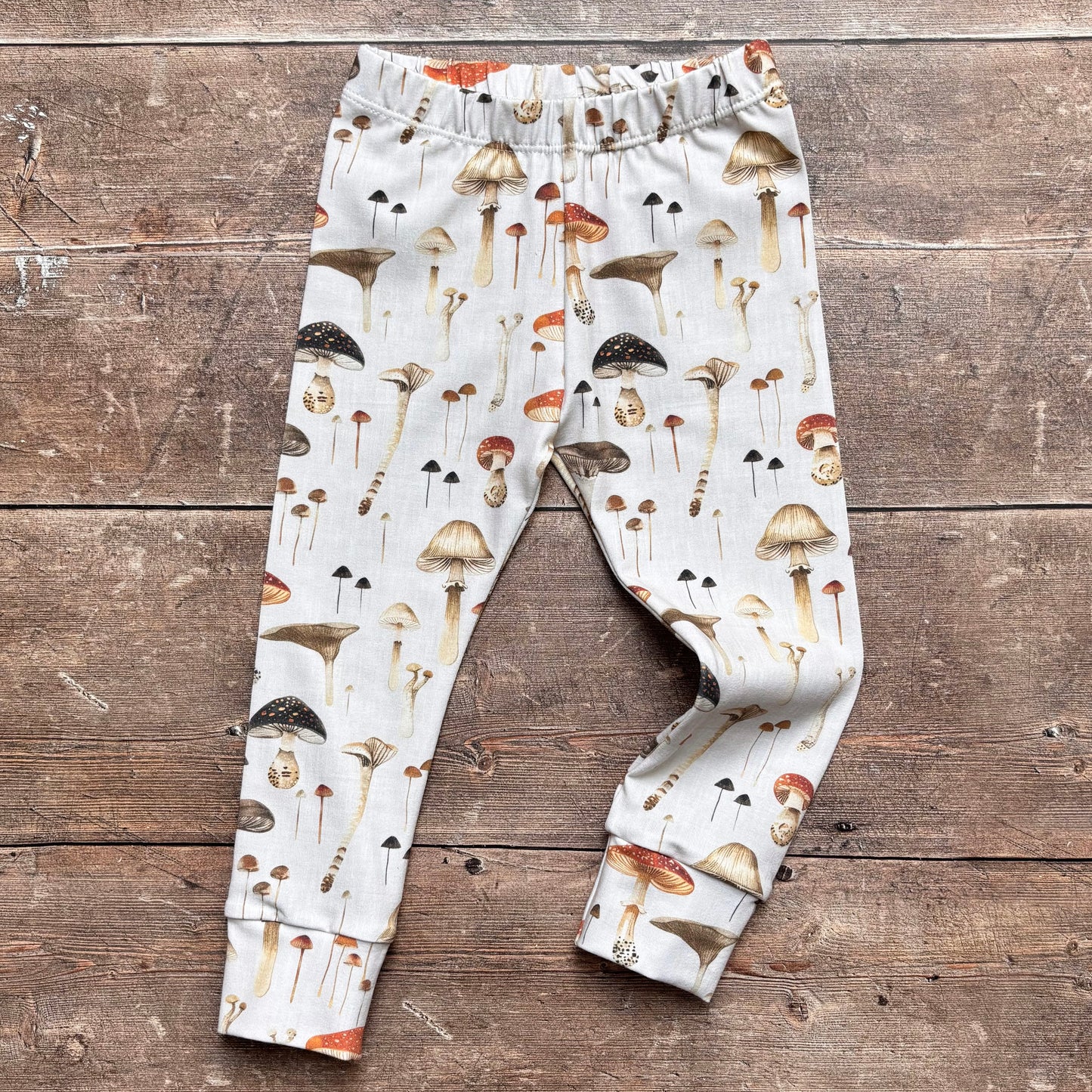Linen Mushrooms Leggings 4-5 years
