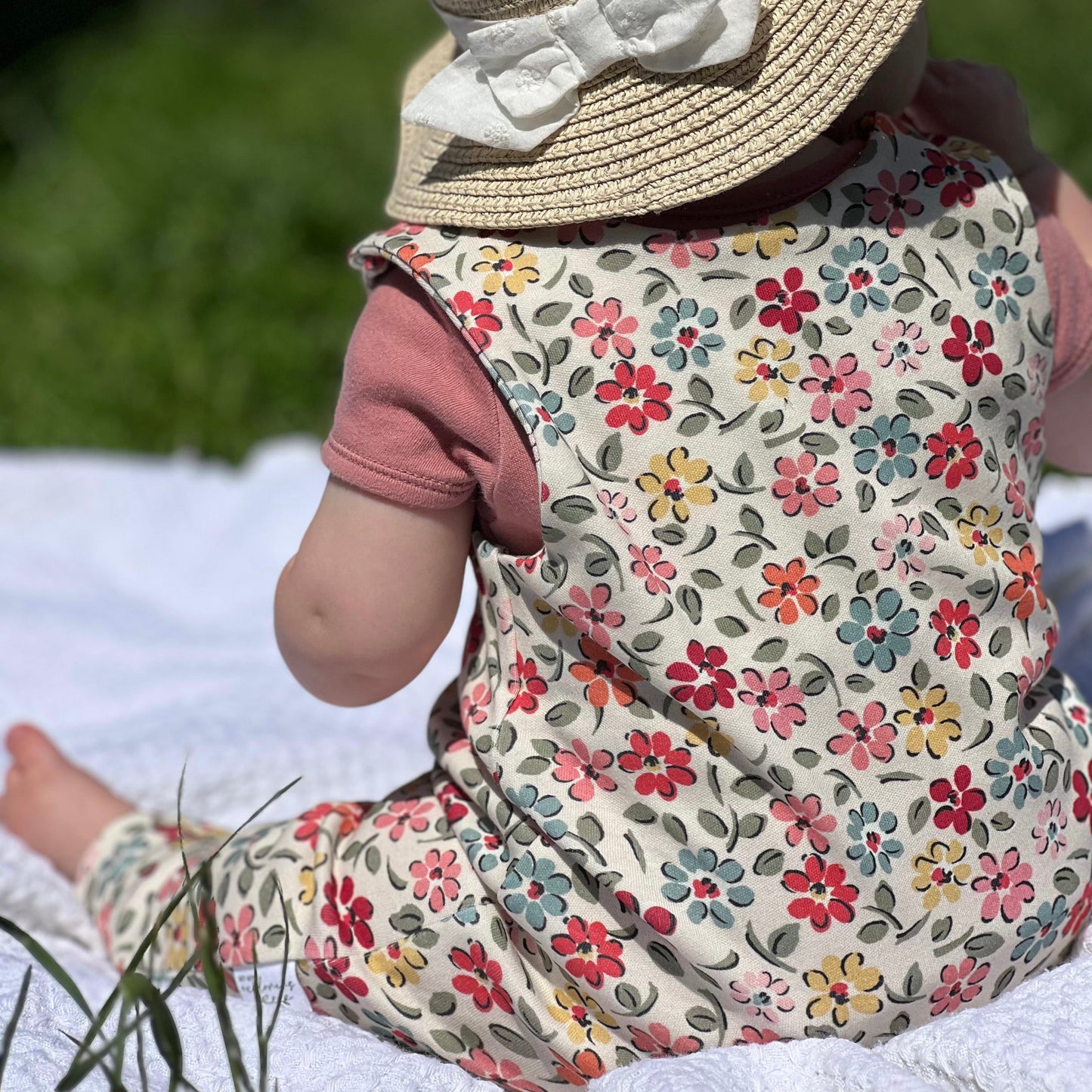 Ditsy Floral Child & Baby Full Length Romper