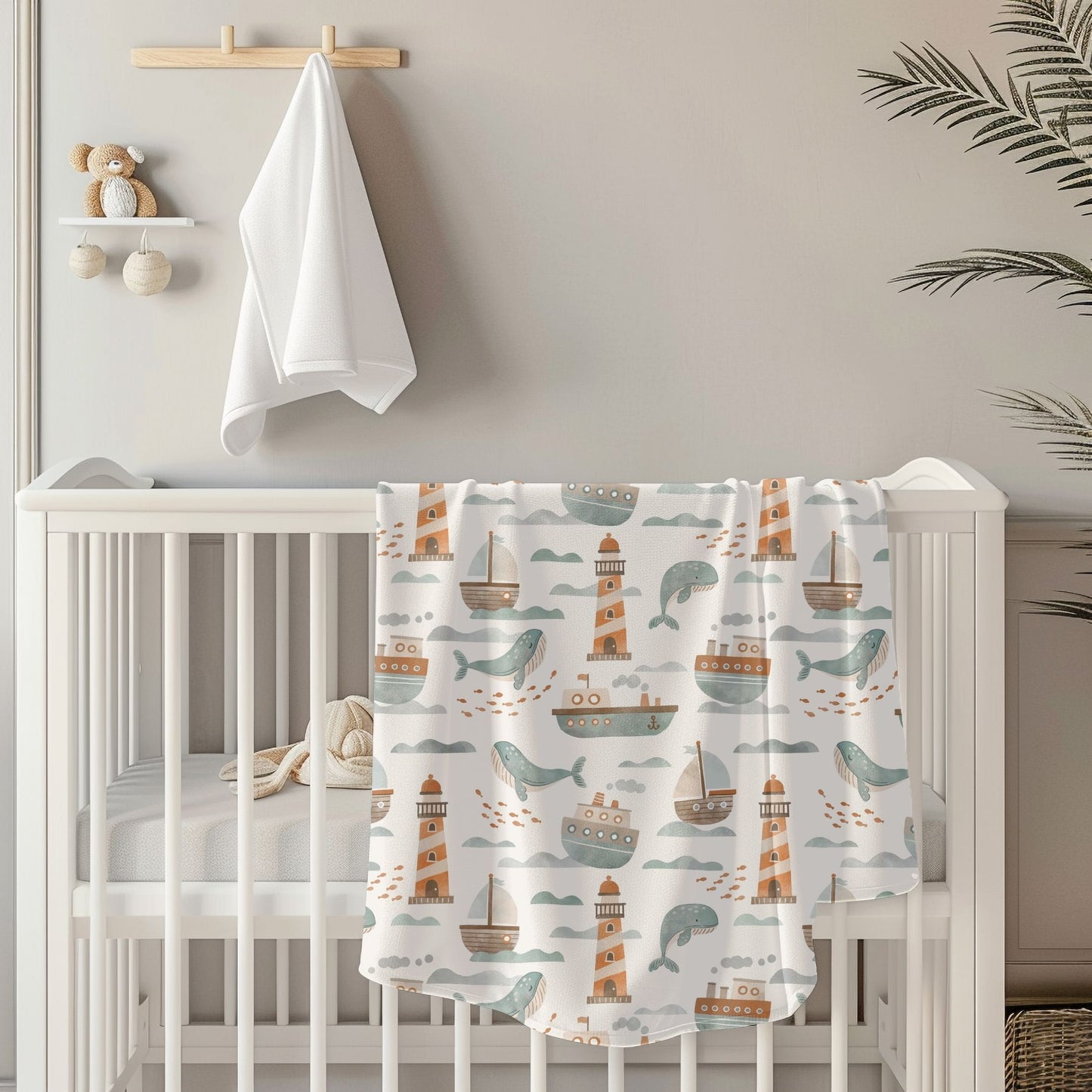 At Sea Toddler & Child Sherpa Blanket