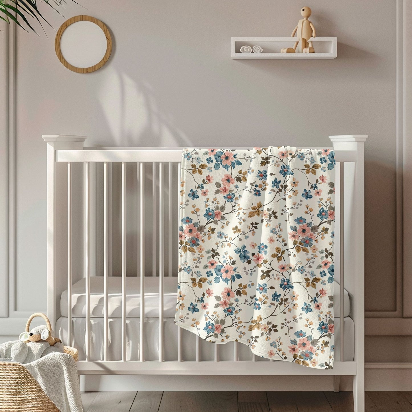 English Garden Toddler & Child Sherpa Blanket