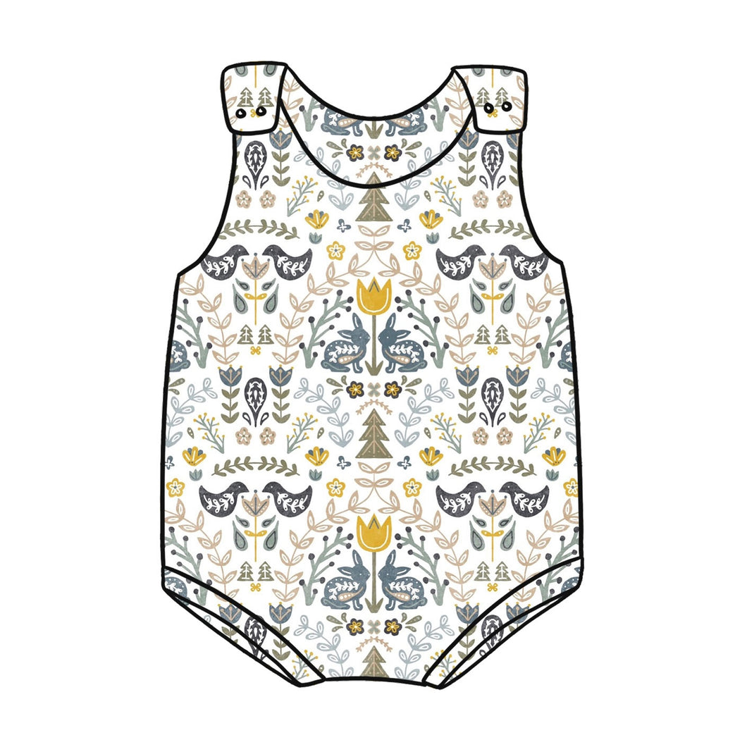 Scandi Spring Bloomer Romper