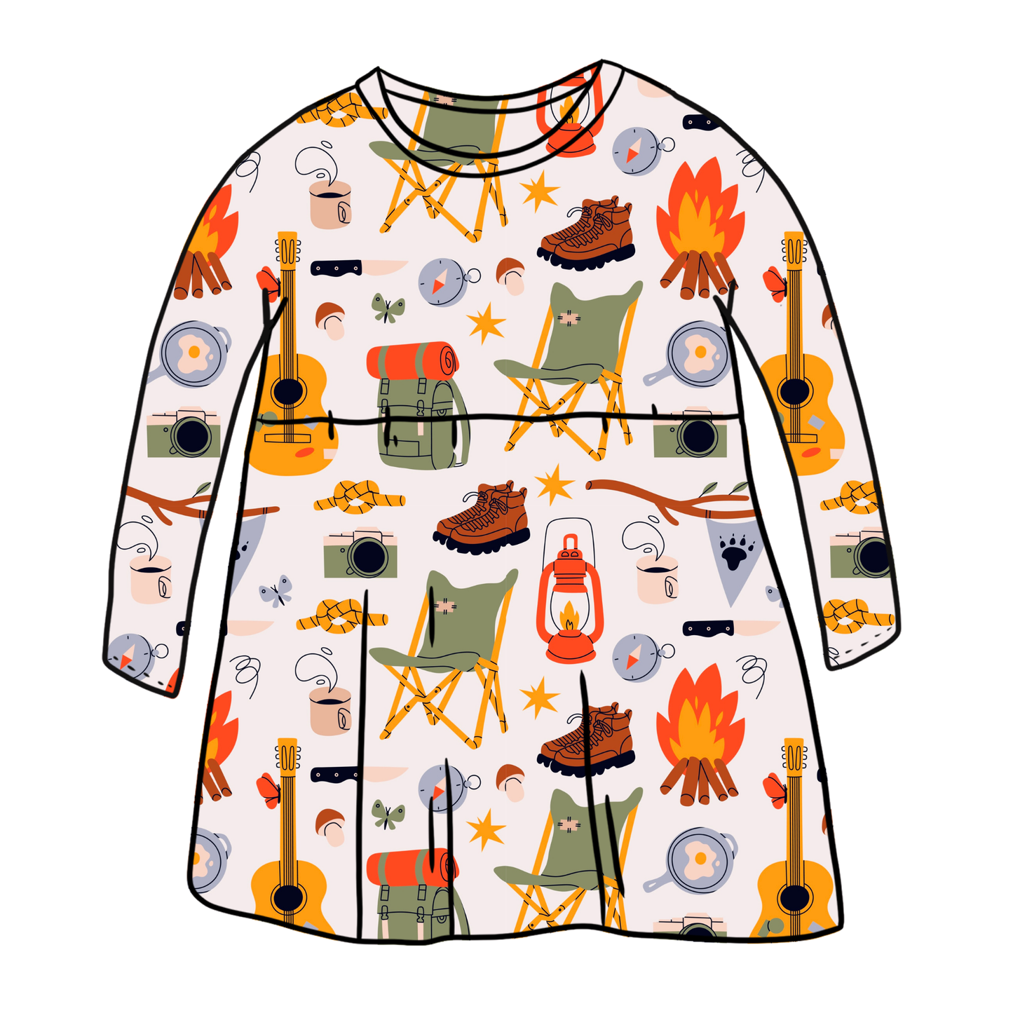 Camping Child & Baby Sleeved Dress - 3 options