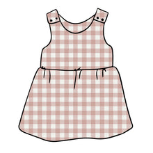 Load image into Gallery viewer, Rose Gingham Pinafore Dress
