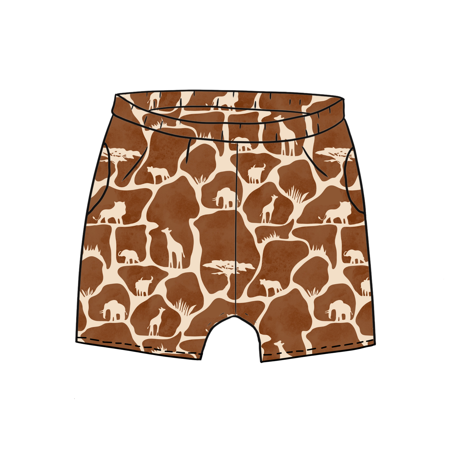 Wild Safari Toddler & Child Pocket Shorts