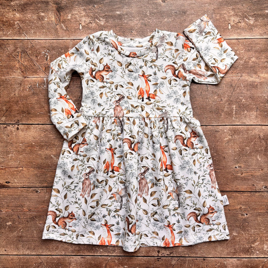 Woodland Companions Child & Baby Sleeved Dress - 3 options